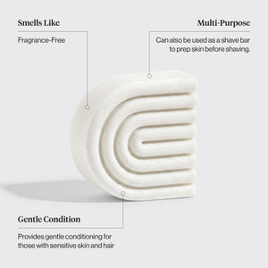 KITSCH Ultra Sensitive Conditioner & Shave Bar ingredients – 5-ingredient sulfate-free formula for sensitive scalp and skin