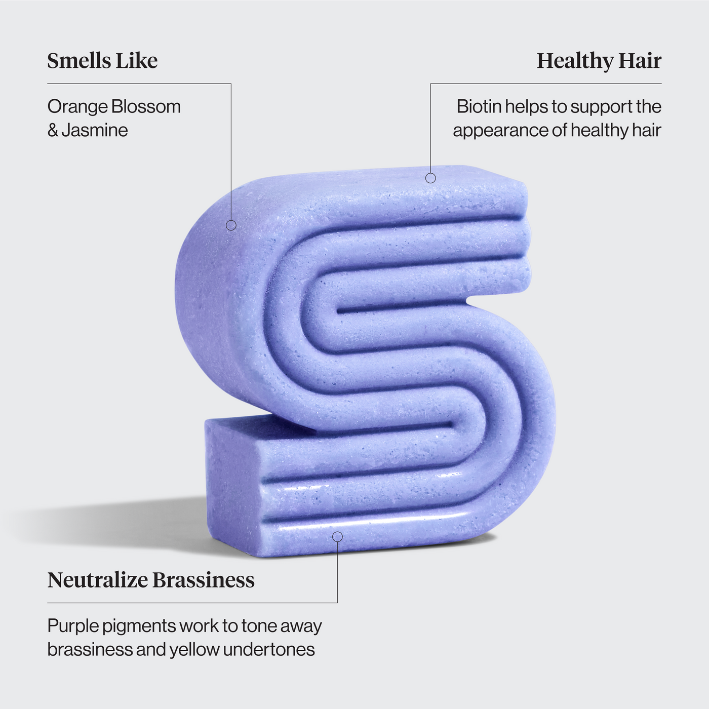 Shampooing et conditionneur violet pour cheveux colorés et gris