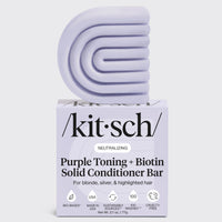 Acondicionador tonificante púrpura en barra para cabellos teñidos y grises