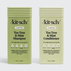 Champú y acondicionador clarificantes con árbol de té y menta