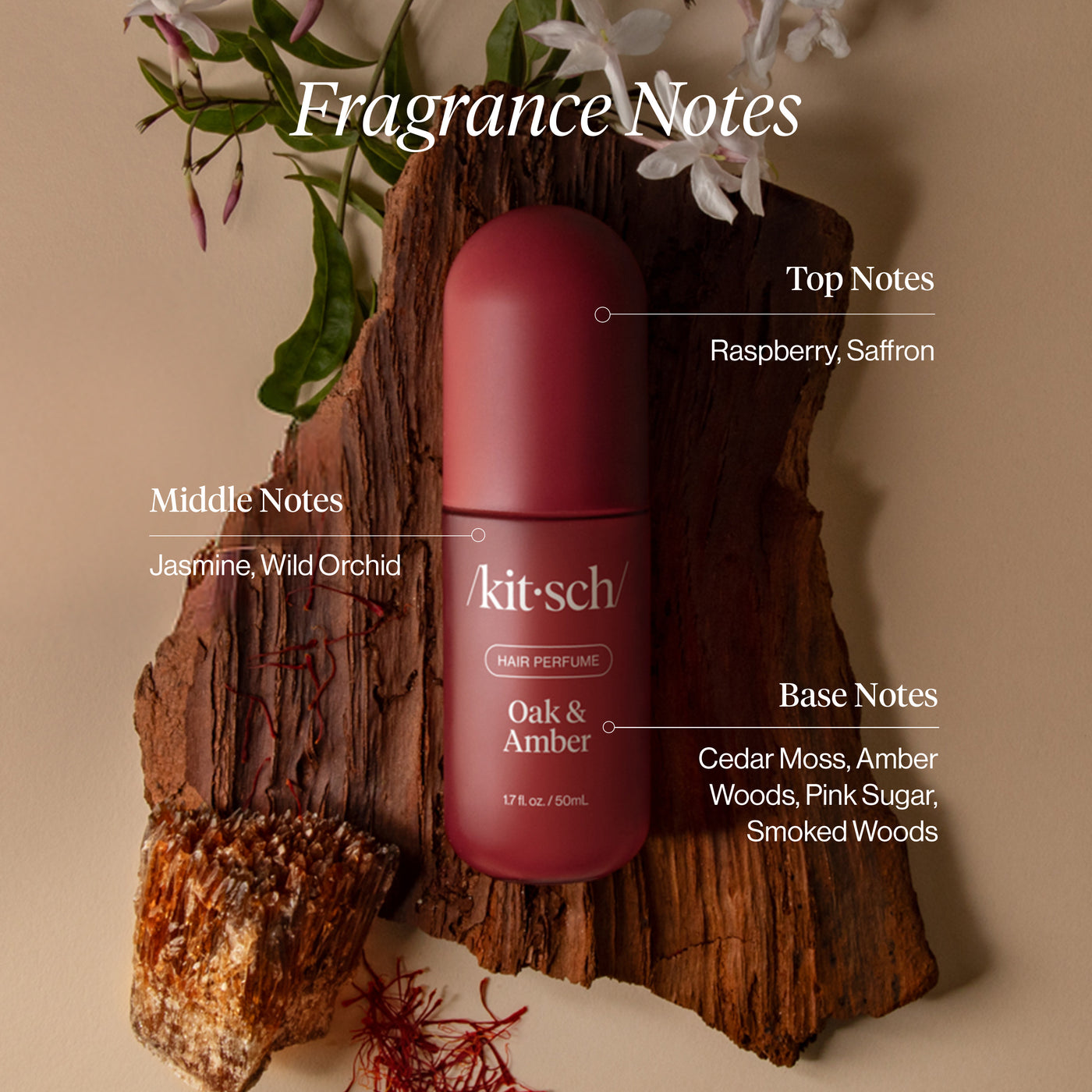 Parfum pour cheveux Chêne & Ambre
