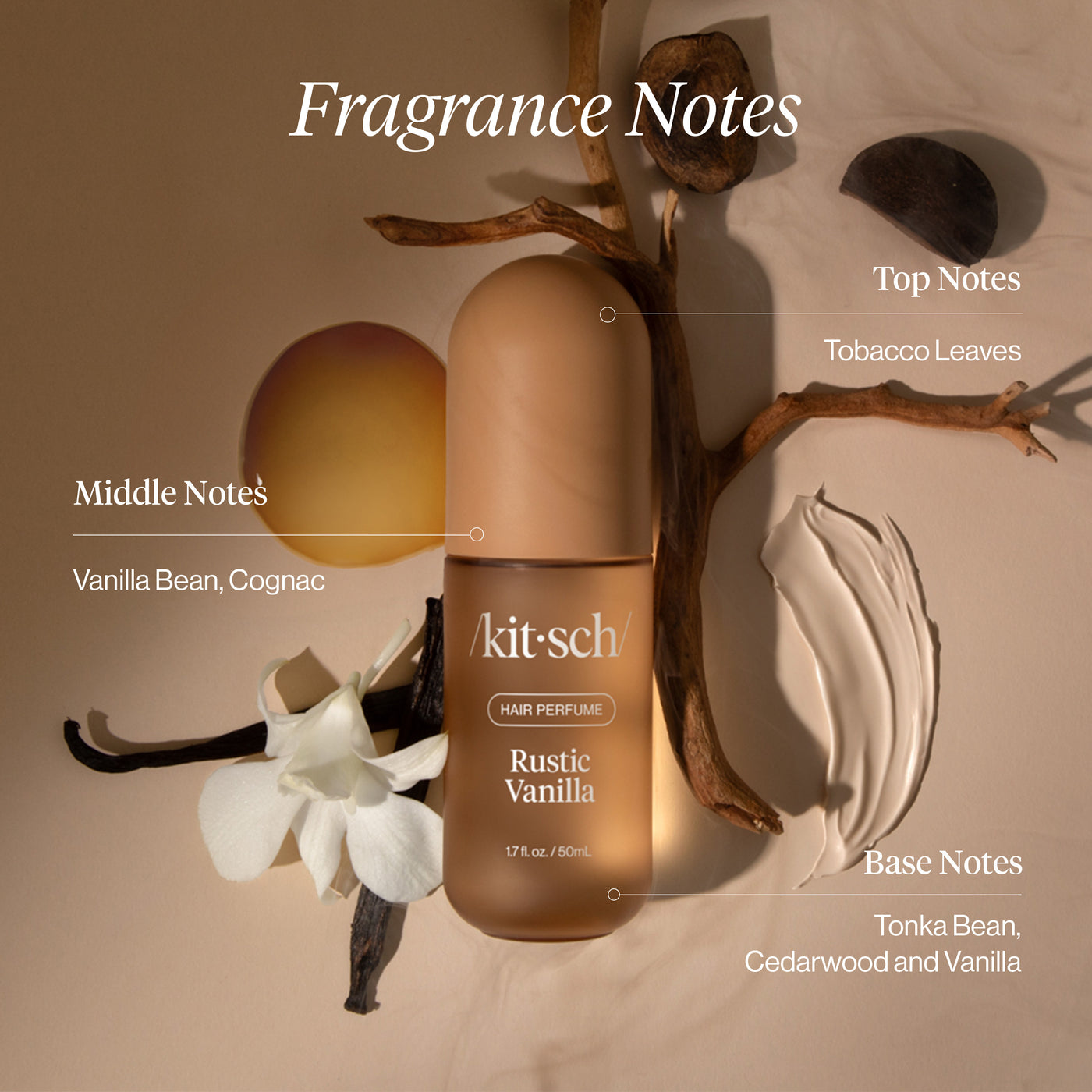 Parfum pour cheveux Vanille Rustique