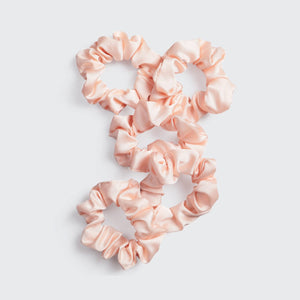 Satin Sleep Scrunchie 5 Pack - Blush